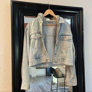 Free People cropped Denim jacket